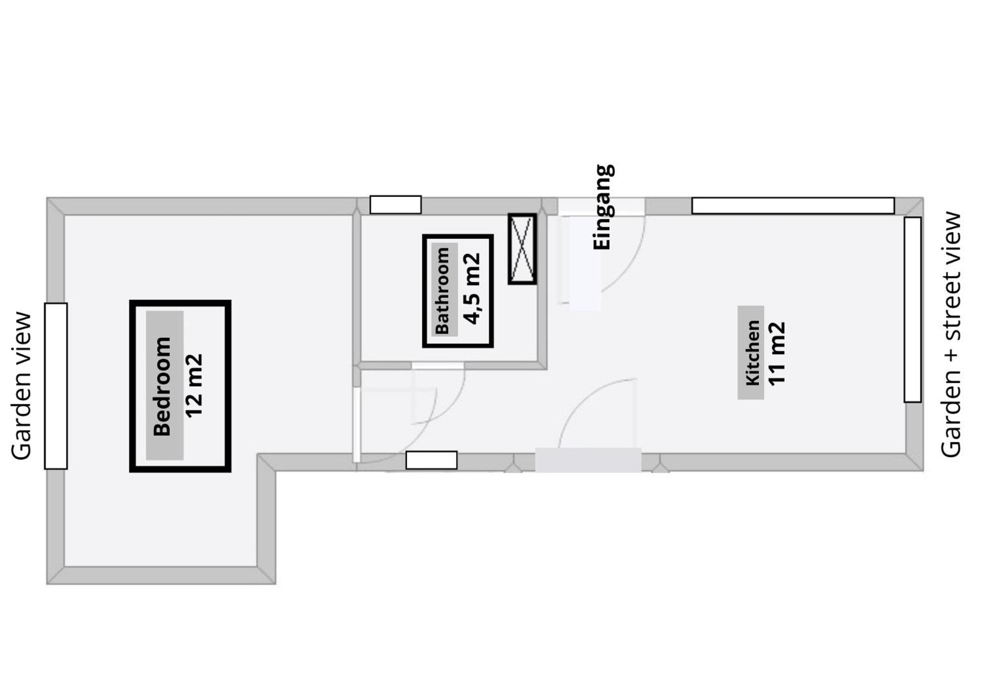 Mini-Apartment Ruhig Und Verkehrsguenstig In Berlin Exterior foto